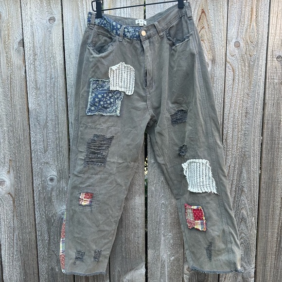 Pol Patchwork Pants - Picture 6 of 7